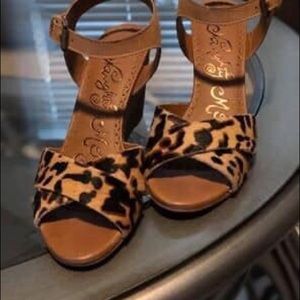 Naughty Monkey Agyness Genuine Calf Hair Wedge